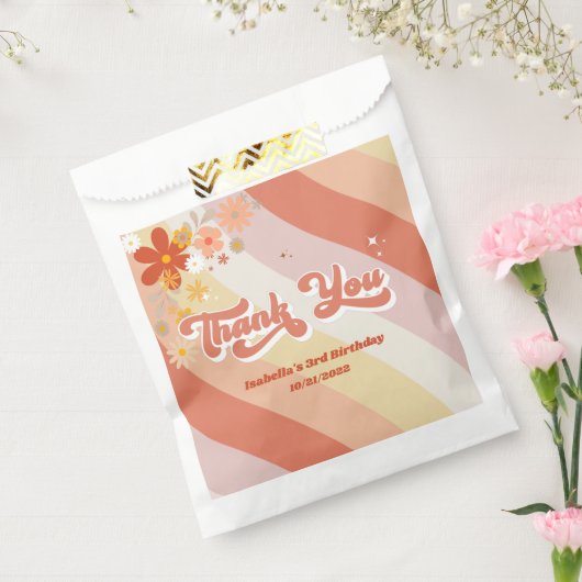 Sachets En Papier Merci Super rétro Favoriser (Scellé)