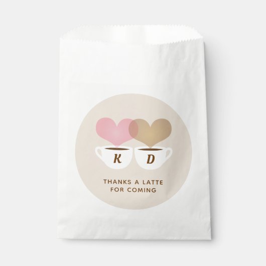 Sachets En Papier Merci Un Dernier Mariage Personnalisé Monogramme I (Devant)