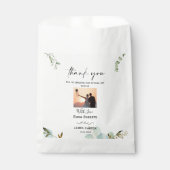 Sachets En Papier Merci vert Ballotin (Devant)