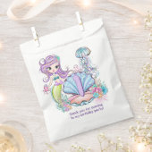 Sachets En Papier Mermaid Sea Life | Fête d'anniversaire avec âge pe (Coupé)