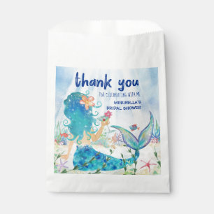 Sachets En Papier Mermaid Sea Remerciement pour Baby Shower de Mar