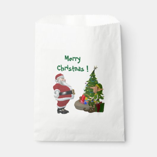 SACHETS EN PAPIER MERRY NOËL (Devant)