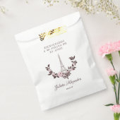 Sachets En Papier Mes Quinze années Conception Florale Grille Eiffel (Scellé)