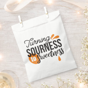 Sachets En Papier Message de vie positif - Transformer l'acide en su