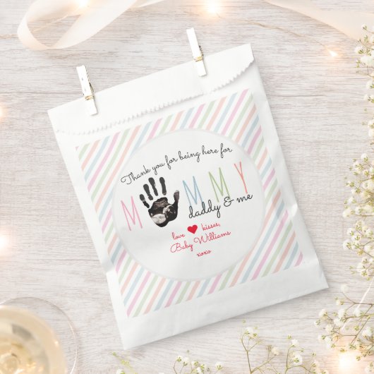 Sachets En Papier Message du Baby shower Bump Ultrasound Cute (Coupé)
