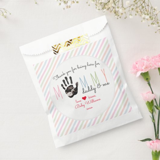 Sachets En Papier Message du Baby shower Bump Ultrasound Cute (Scellé)