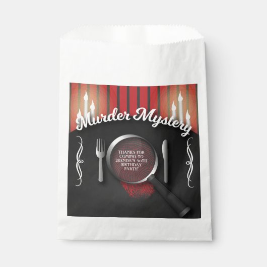 Sachets En Papier Meurtre Mystère Dîner Théâtre Fête (Devant)