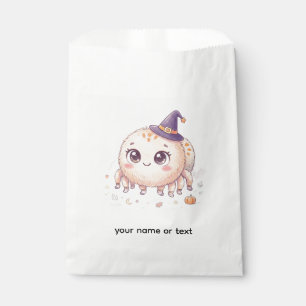 Sachets En Papier Mignon araignée duveteuse d'Halloween avec chapeau