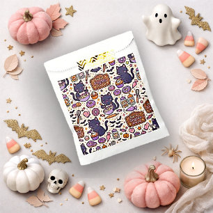 Sachets En Papier Mignon Chat Noir Kawaii Faisant de la Pâtisserie p