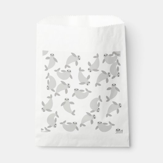 Sachets En Papier mignon Manatees (Devant)