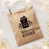 Sachets En Papier Mignon Simple Fabriqué Avec Amour Kraft (Coupé)