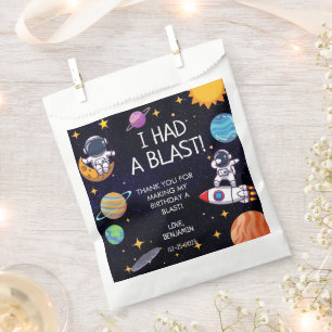 Sachets En Papier Mignonne J'avais un thème d'espace d'explosion à t