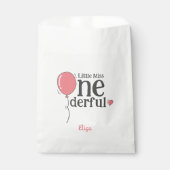 Sachets En Papier Mignonne Miss Onederday Premier Anniversaire rose (Devant)
