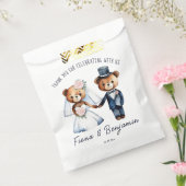 Sachets En Papier Mignonne nounours mariée mariage merci (Scellé)