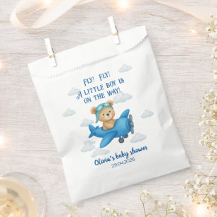 Sachets En Papier Mignonne ours en peluche sur un Baby shower d'avio