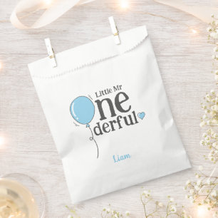 Sachets En Papier Mignonne Petit M. Onederful Premier Anniversaire B