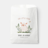 Sachets En Papier Mignonne petit porc de ferme Anniversaire de enfan (Devant)