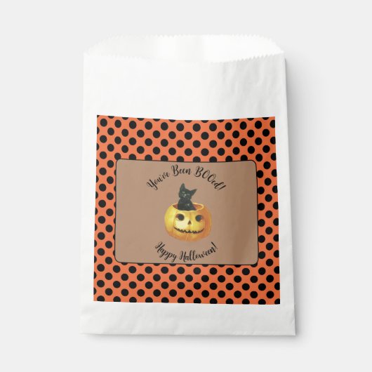 Sachets En Papier Mignonne tu as été BOOed Halloween (Devant)