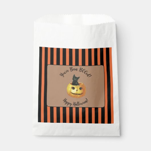 Sachets En Papier Mignonne tu as été BOOed Halloween (Devant)