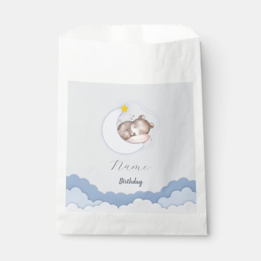 Sachets En Papier Mignons nuages Décorations d'anniversaire (Devant)