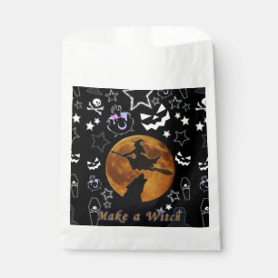 Sachets En Papier Mikitiez sorcière magicien halloween fullmoon