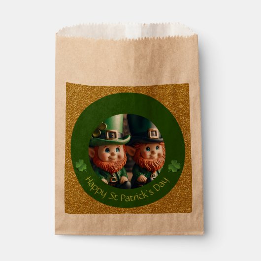 Sachets En Papier Miniature Leprechaun Saint Patrick FB (Devant)