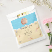 Sachets En Papier Minimal Blue Ocean Summer Wedding (Scellé)