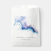 Sachets En Papier Minimal Coastal Sea Beach Watercolor Wedding (Devant)