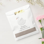 Sachets En Papier Minimal moderne Swan Plaid En vichy Baby shower ga (Scellé)