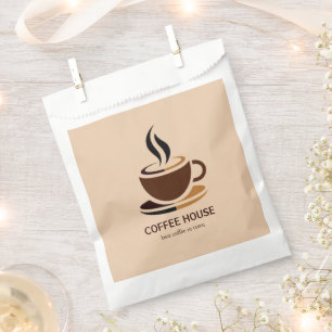 Sachets En Papier Minimal Simple Café Shop barista