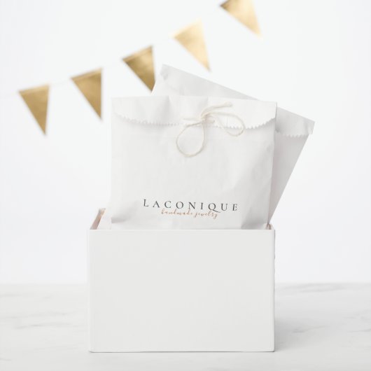 Sachets En Papier Minimaliste | Magasin de papier | Élégant (Fête)