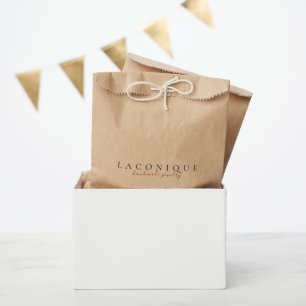 Sachets En Papier Minimaliste   Magasin de papier   Élégant   Kraft