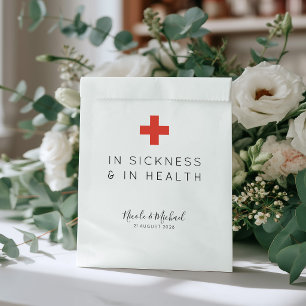 Sachets En Papier Minimaliste Malade & En Bonne Santé Gueule de Bois