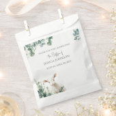 Sachets En Papier Minuscule agneau de bébé et baptême d'Eucalyptus (Coupé)