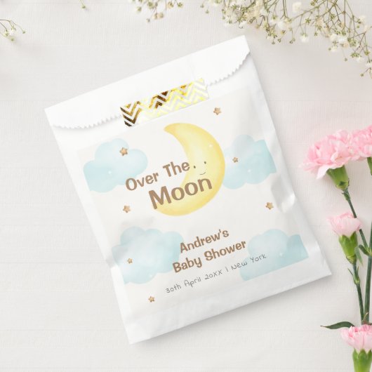 Sachets En Papier Minuscule Sur Le Baby shower Lune (Scellé)