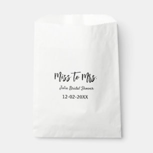 Sachets En Papier Miss à Mrs enterrement de vie de jeune fille éléga