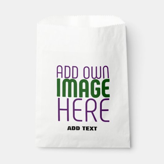 SACHETS EN PAPIER MODELE DE TEXTE D'IMAGE BLANC SIMPLE ÉDITABLE MODE (Devant)