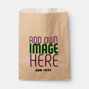 SACHETS EN PAPIER MODELE DE TEXTE D'IMAGE MARRON SIMPLE ÉDITABLE MOD