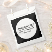 Sachets En Papier Modèle de texte personnalisable simple gras (Coupé)