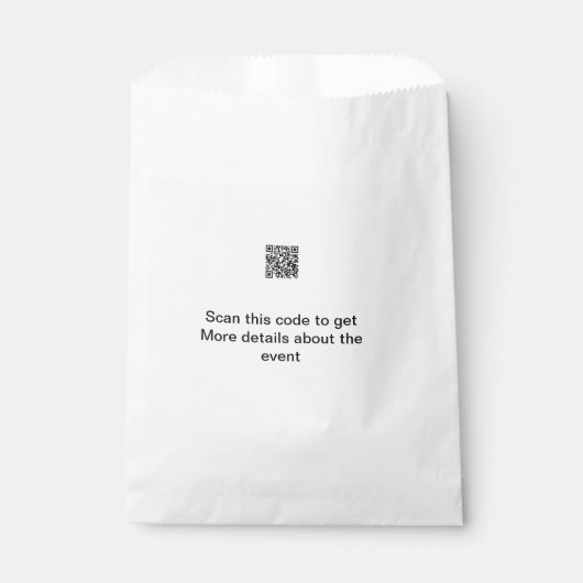 Sachets En Papier Modèle d'événement commercial avec scan de code Q (Devant)