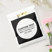 Sachets En Papier Modèle texte personnalisé en gras (Scellé)