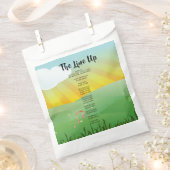 Sachets En Papier Modern Rustic Festival Wedfest Programme de mariag (Coupé)