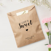 Sachets En Papier Modern Simple Amour est Sweet Heart Mariage Treat (Scellé)