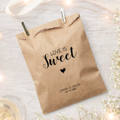 Sachets En Papier Modern Simple Amour est Sweet Heart Mariage Treat (Coupé)