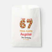 Sachets En Papier Modern Slice Slice Boy Six Seven Birthday Party (Devant)