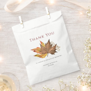 Sachets En Papier Moderne Automne Simple Feuilles d'automne