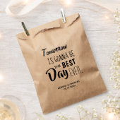 Sachets En Papier Moderne Demain Meilleur Jour Jamais Mariage Traite (Coupé)