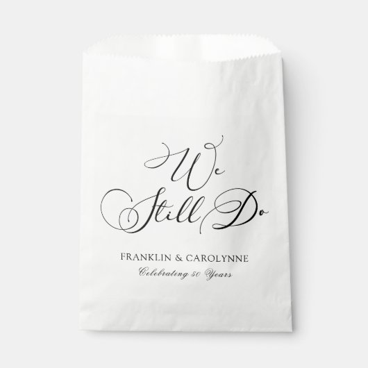 Sachets En Papier Moderne Elégant Anniversaire Renouveau de la visio (Devant)