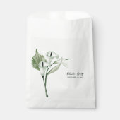 Sachets En Papier Moderne Elégant blanc Calla Lilies Mariage (Devant)