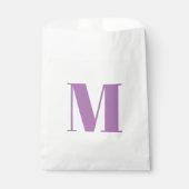 Sachets En Papier Moderne lavande blanc personnalisé monogramme chic (Devant)